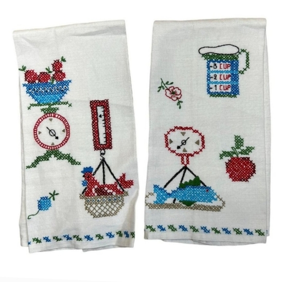 Hand Crafted Other - Rooster Farmhouse Kitchen Towels